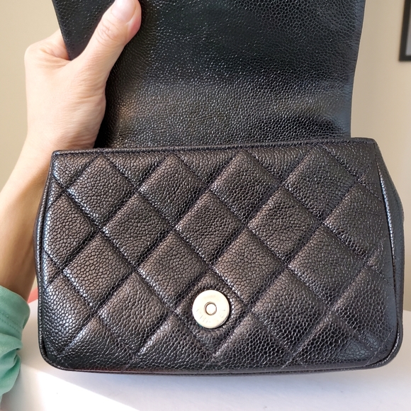 Chanel classic mini square black caviar incognito bag - Picture 12 of 15